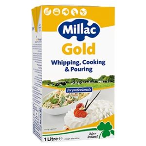 UHT WHIPPING CREAM 33.5% BRAND: MILLAC ORIGIN: UK PACKING: 12X1LTR SHELF LIFE: 9 MONTHS